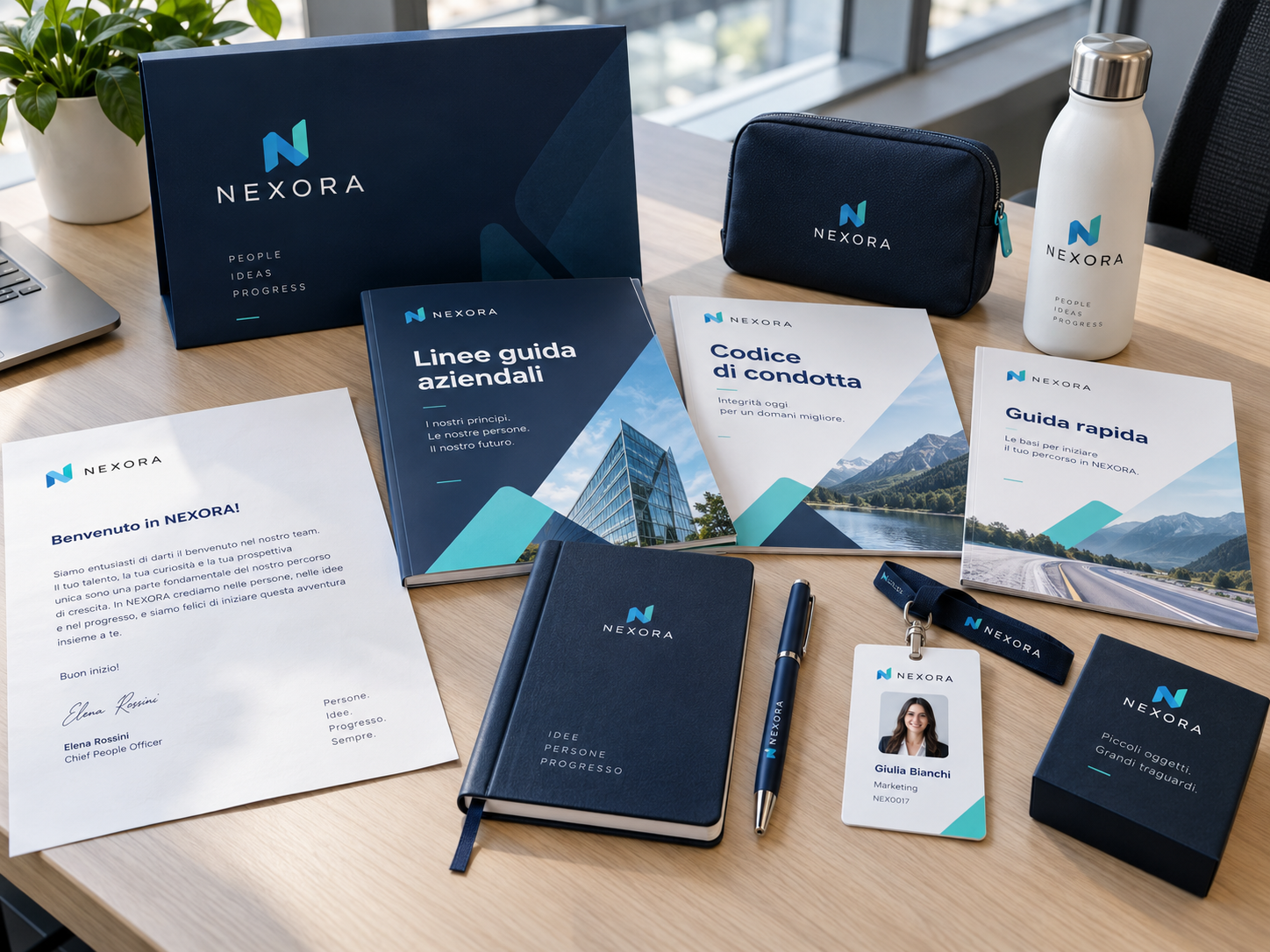 Kit di benvenuto aziendale NEXORA