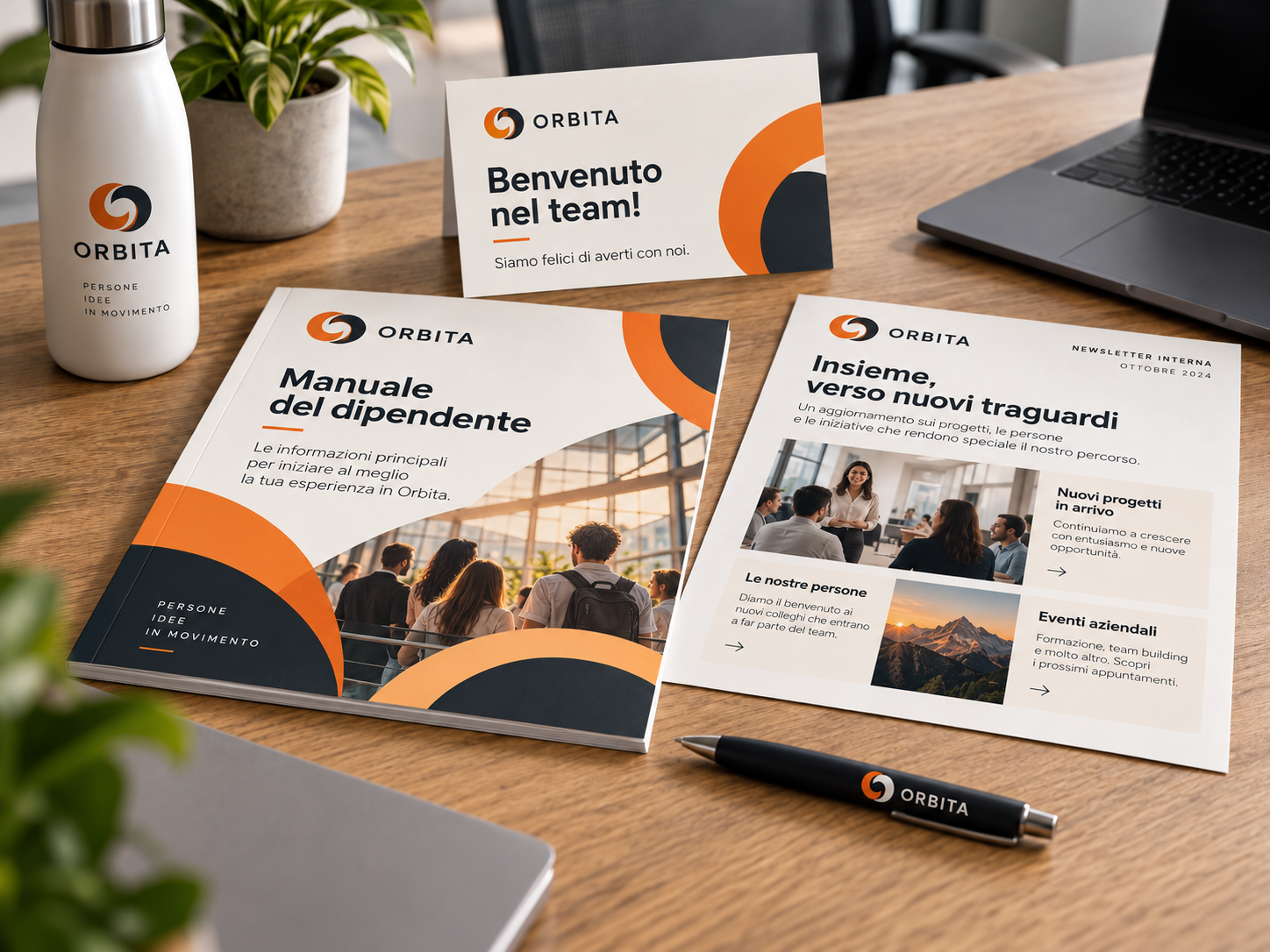 Kit di benvenuto aziendale Orbita