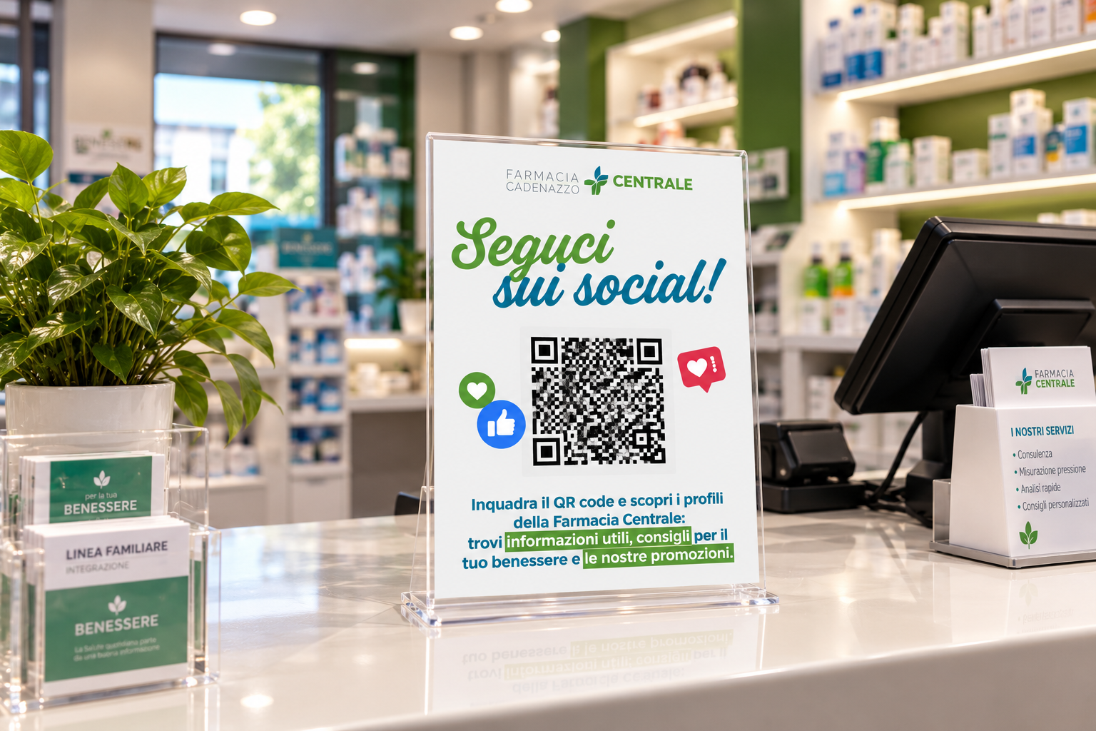 Segui la Farmacia Centrale sui Social