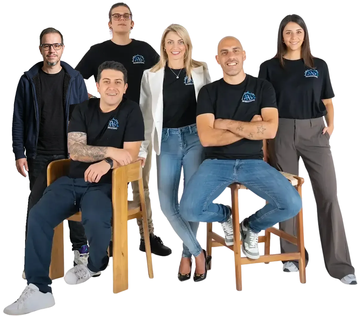 Il team di AB Marketing, agenzia di comunicazione e marketing in Ticino